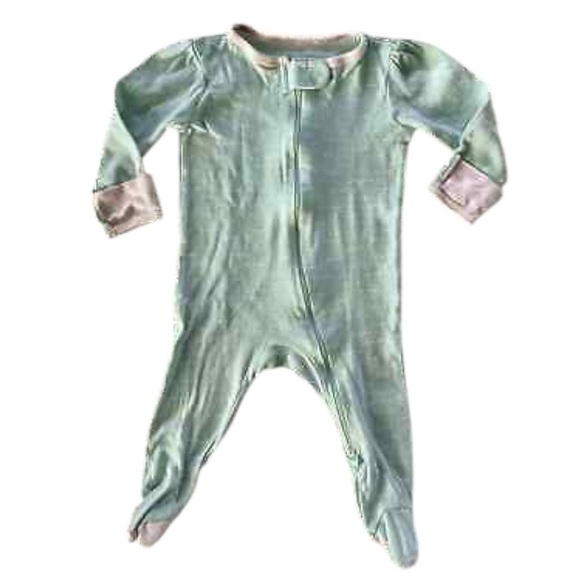 Cloud Island Baby Girl Zip Footies One Piece Zip Up Sleep & Play Footies 3-6 M - Picture 1 of 5